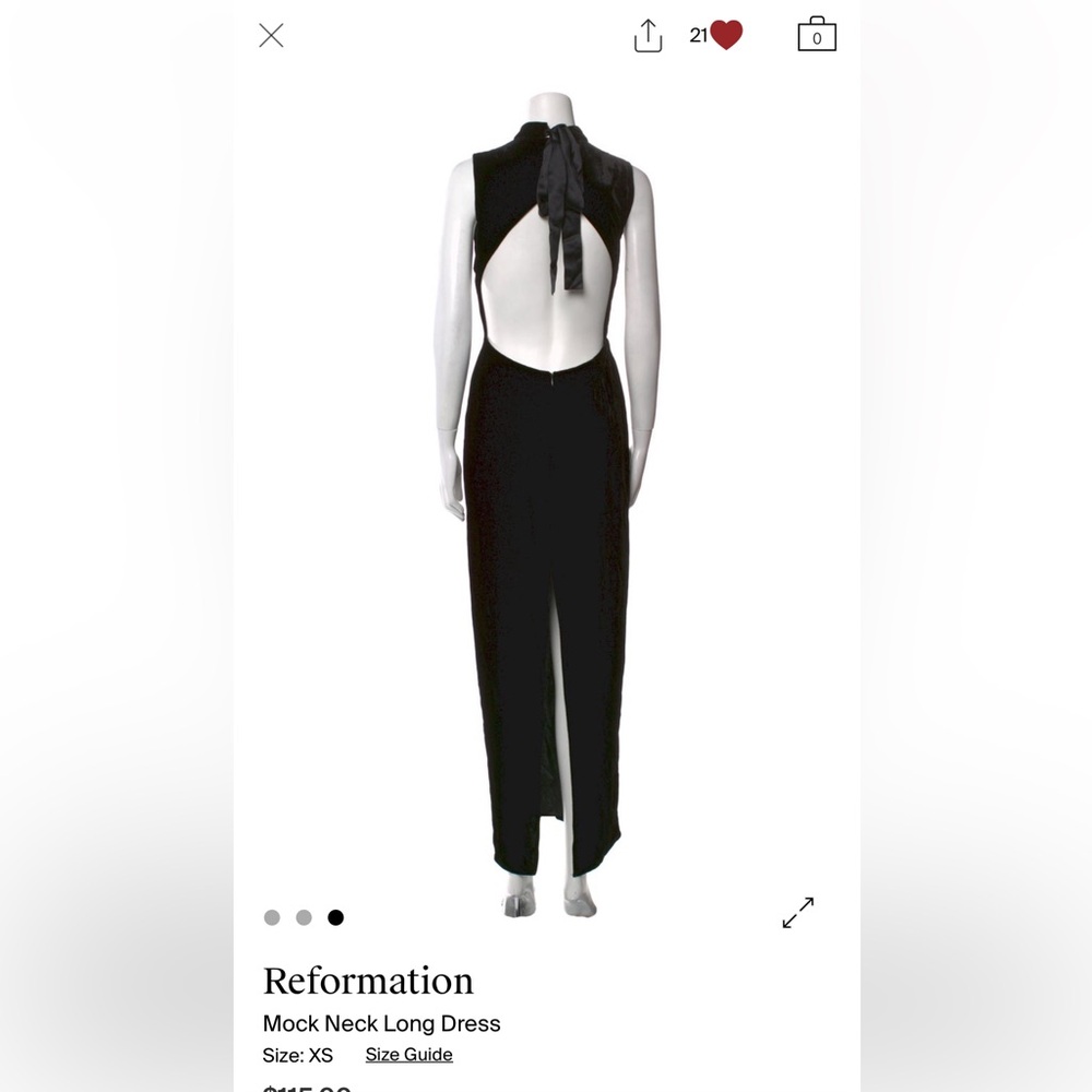 Reformation Black dress